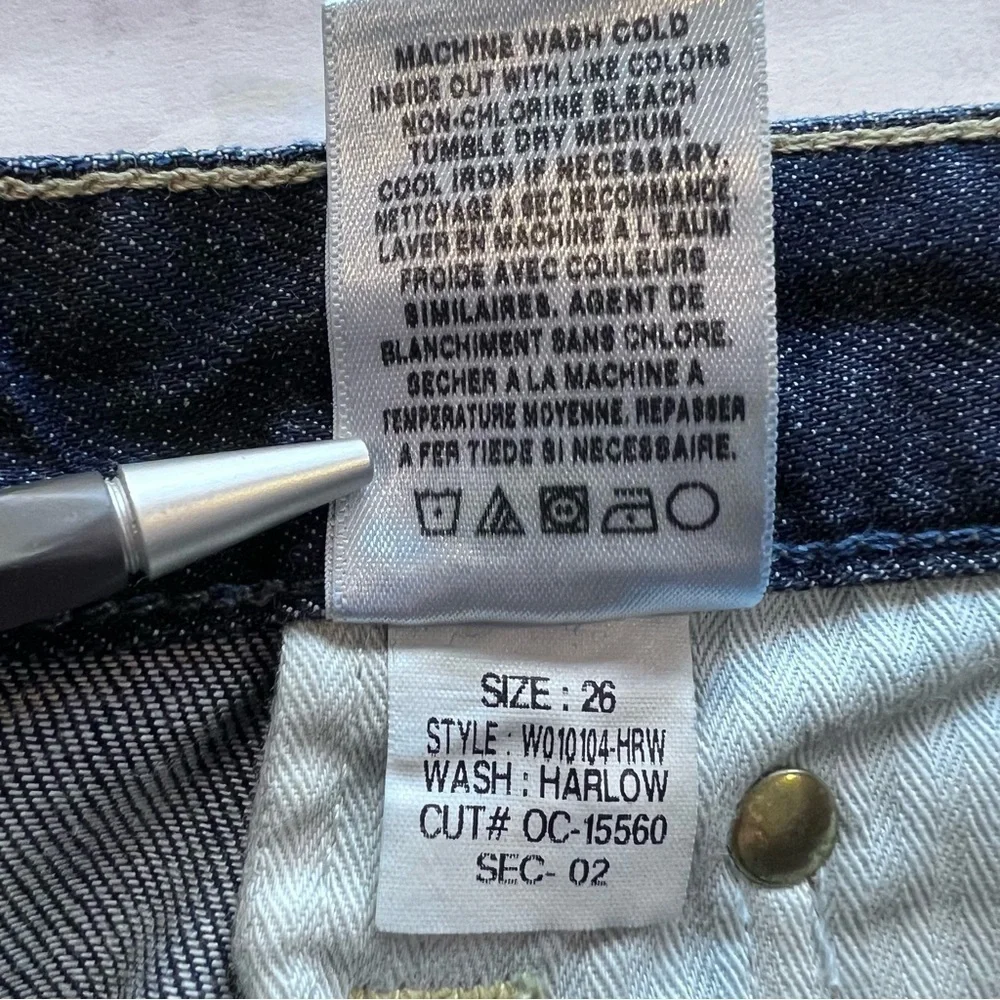Commonwealth Luxury FTP Low Rise Bootcut Jeans Lindey no distressing 26